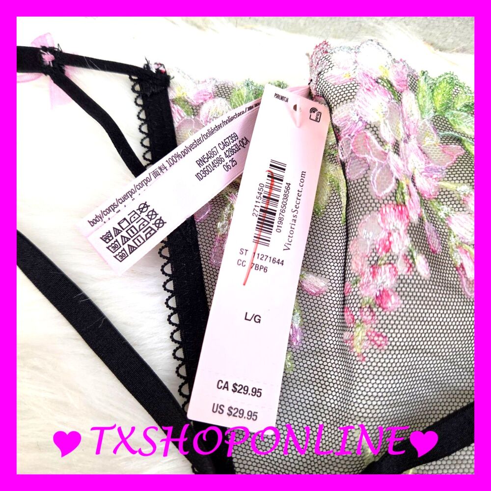 💗👙Victoria's Secret Dark Twilight Blue Ziggy Embellished G-String Thong👙💗 - Picture 8 of 8